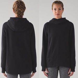 LULULEMON FLEECE PLEASE BLACK PULLOVER SWEATER